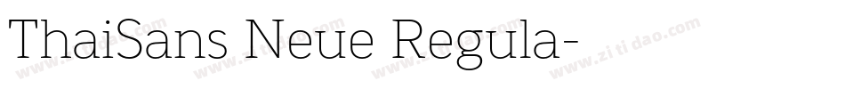 ThaiSans Neue Regula字体转换